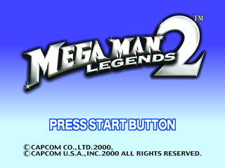 Mega Man Legends 2 title screen for Playstation